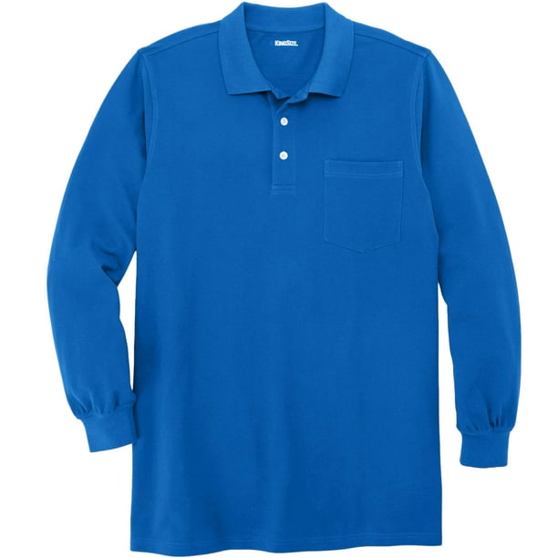 KingSize Men's Big & Tall Long-Sleeve Piqué Polo KingSize Men's Big & Tall Long-Sleeve Piqué Polo